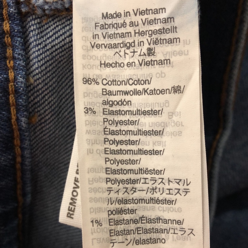 Madewell Slim Demi Boot High Rise Jeans, Size 26, Blue - Picture 8 of 8